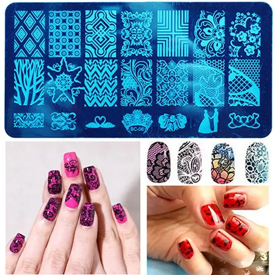 Nail Stamping Plates Line Pictures Nail Art Plate Stainless Steel Design Stamp Template for Printing Stencil Tools
Nail Stamping Plates Line Pictures Nail Art Plate Stainless Steel Design Stamp Template for Printing Stencil Tools
