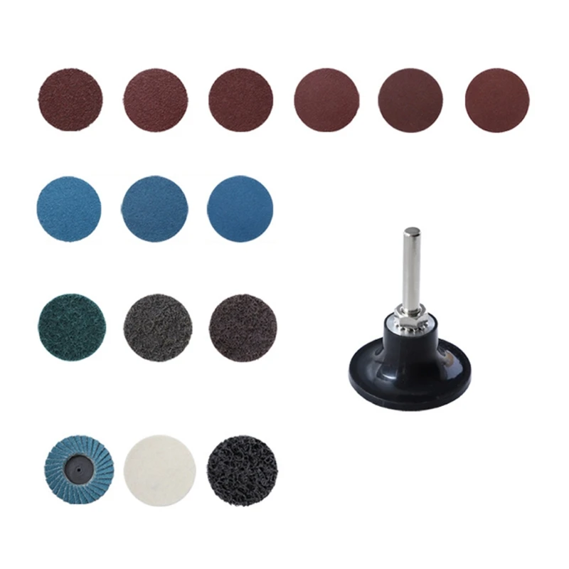 70 Pcs/101 Pcs Flat Professional Flap Discs Roll Grinding Sanding Wheels with Holder for Angle Grinder Abrasive Grinding 
70 Pcs/101 Pcs Flat Professional Flap Discs Roll Grinding Sanding Wheels with Holder for Angle Grinder Abrasive Grinding