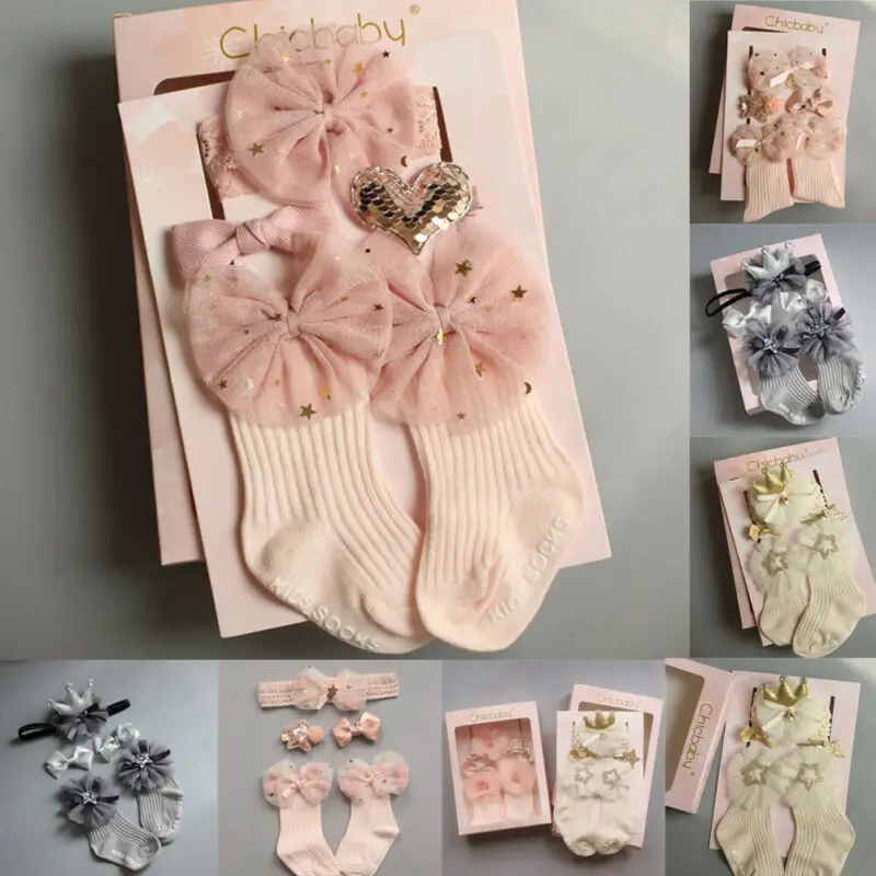 Infant Baby Big Lace Stretch Hair Band Socks Crown Flower Slip Soft Non-Slip Cotton Socks Set
Infant Baby Big Lace Stretch Hair Band Socks Crown Flower Slip Soft Non-Slip Cotton Socks Set