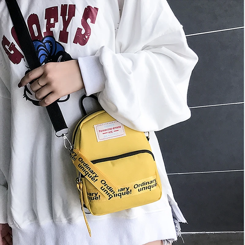 Backpack Women Oxford Waterproof 2021 Fashion Brand Letter Small Square Bags High Quality For Teenager Girls Mini Bag | Багаж и сумки