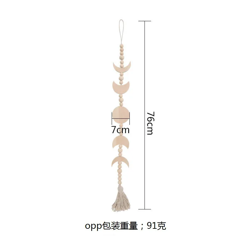Ins Bohemian Moon Wooden Bead Wall Hanging Tassel Pendant Retro Home Bedroom TV Background Chic Wall Pendant Tapestry
Ins Bohemian Moon Wooden Bead Wall Hanging Tassel Pendant Retro Home Bedroom TV Background Chic Wall Pendant Tapestry