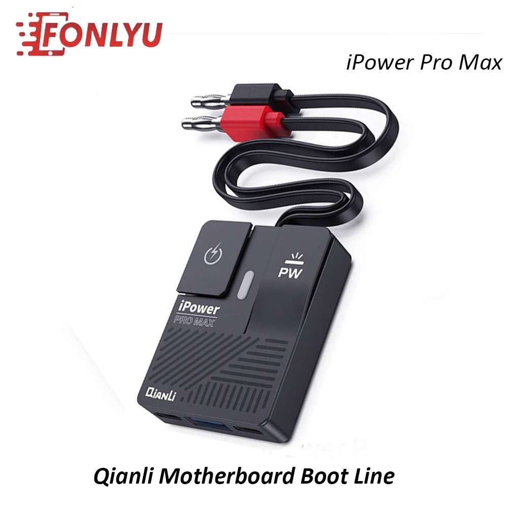 Qianli IPower Pro Max Motherboard Power Supply Test Line One Key Boot DC Power Cable For iPhone 6-11Pro Max Battery Repair Tool
Qianli IPower Pro Max Motherboard Power Supply Test Line One Key Boot DC Power Cable For iPhone 6-11Pro Max Battery Repair Tool