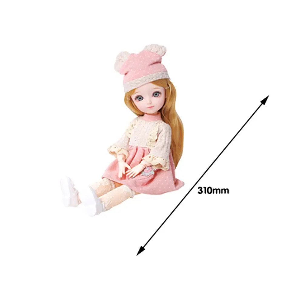 Hot 12 Inch 23 Movable Joints BJD Doll 31cm 1/6 Makeup Dress Up Cute Brown Blue Eyeball Dolls with Fashion Dress for Girls Toy
Hot 12 Inch 23 Movable Joints BJD Doll 31cm 1/6 Makeup Dress Up Cute Brown Blue Eyeball Dolls with Fashion Dress for Girls Toy