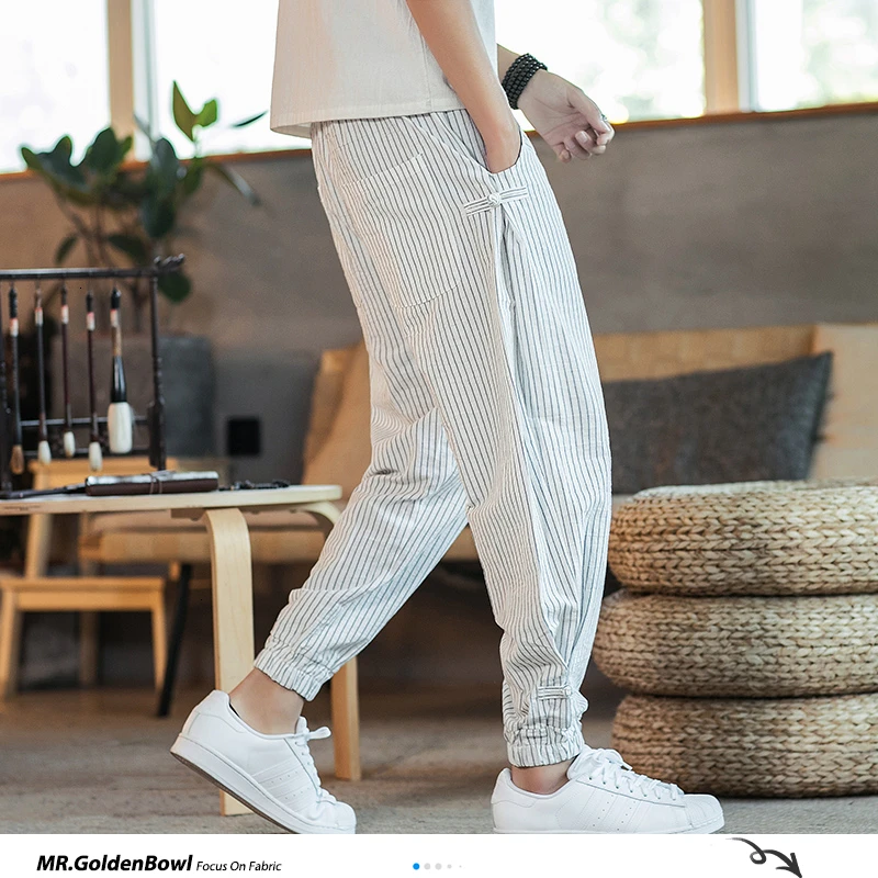 Sinicism Store Black White Striped Men Harem Pants 2020 New Fashion Man Casual Loose Pants Cotton Linen Male Trousers 5XL
Sinicism Store Black White Striped Men Harem Pants 2020 New Fashion Man Casual Loose Pants Cotton Linen Male Trousers 5XL