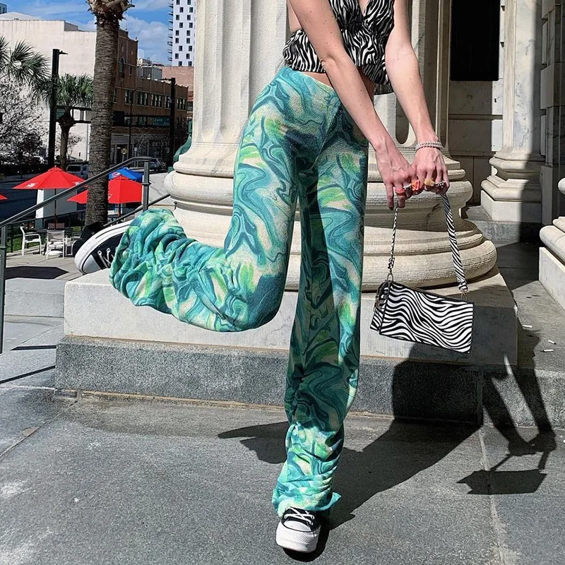 Stacked Pants Wide Leg Green Tie Dye Y2K Fashion Outfits Sweatpants Women Printed Flat Vintage High Waist Woman Trousers Summer
Stacked Pants Wide Leg Green Tie Dye Y2K Fashion Outfits Sweatpants Women Printed Flat Vintage High Waist Woman Trousers Summer