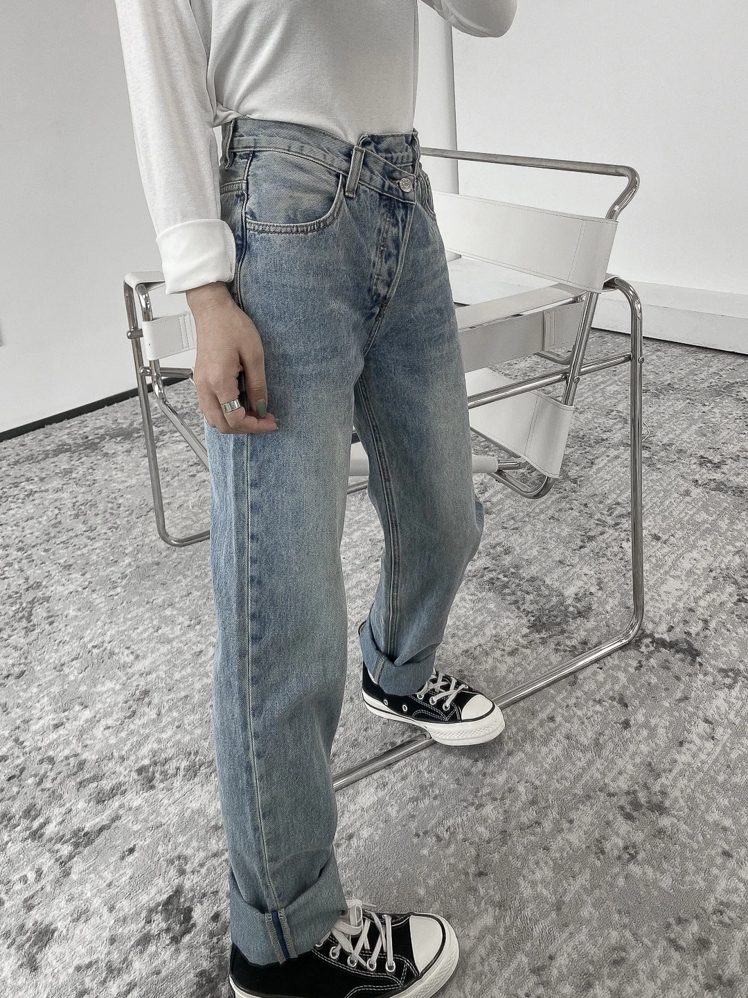 TVVOVVIN Women's Jeans 2020 Autumn Winter New Cropped Waist Design Loose Slimming Wide-leg Pants Straight All-match Trousers M9
TVVOVVIN Women's Jeans 2020 Autumn Winter New Cropped Waist Design Loose Slimming Wide-leg Pants Straight All-match Trousers M9