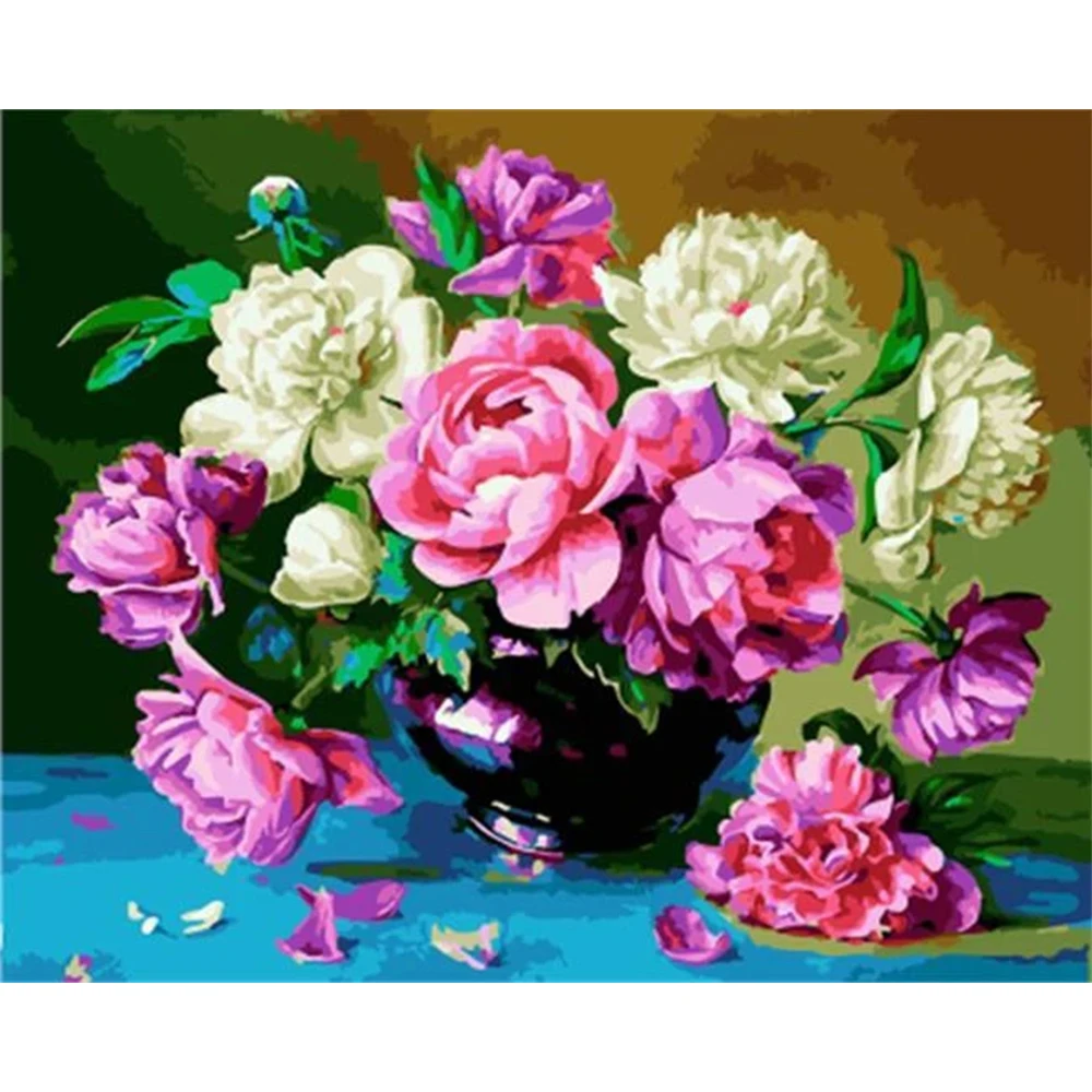 SELILALI Oil Painting By Numbers Kits For Adults Peony Flower Photo By Number Handmade Home Decoration Wall Artcraft Paints
SELILALI Oil Painting By Numbers Kits For Adults Peony Flower Photo By Number Handmade Home Decoration Wall Artcraft Paints