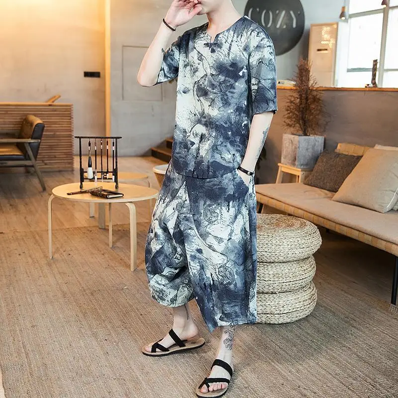 ropa hombre two piece set Shorts &T shirt 2020 Male Clothing Sportswear Set Fitness Summer Floral Print Men's Suit Oversized 5XL
ropa hombre two piece set Shorts &T shirt 2020 Male Clothing Sportswear Set Fitness Summer Floral Print Men's Suit Oversized 5XL