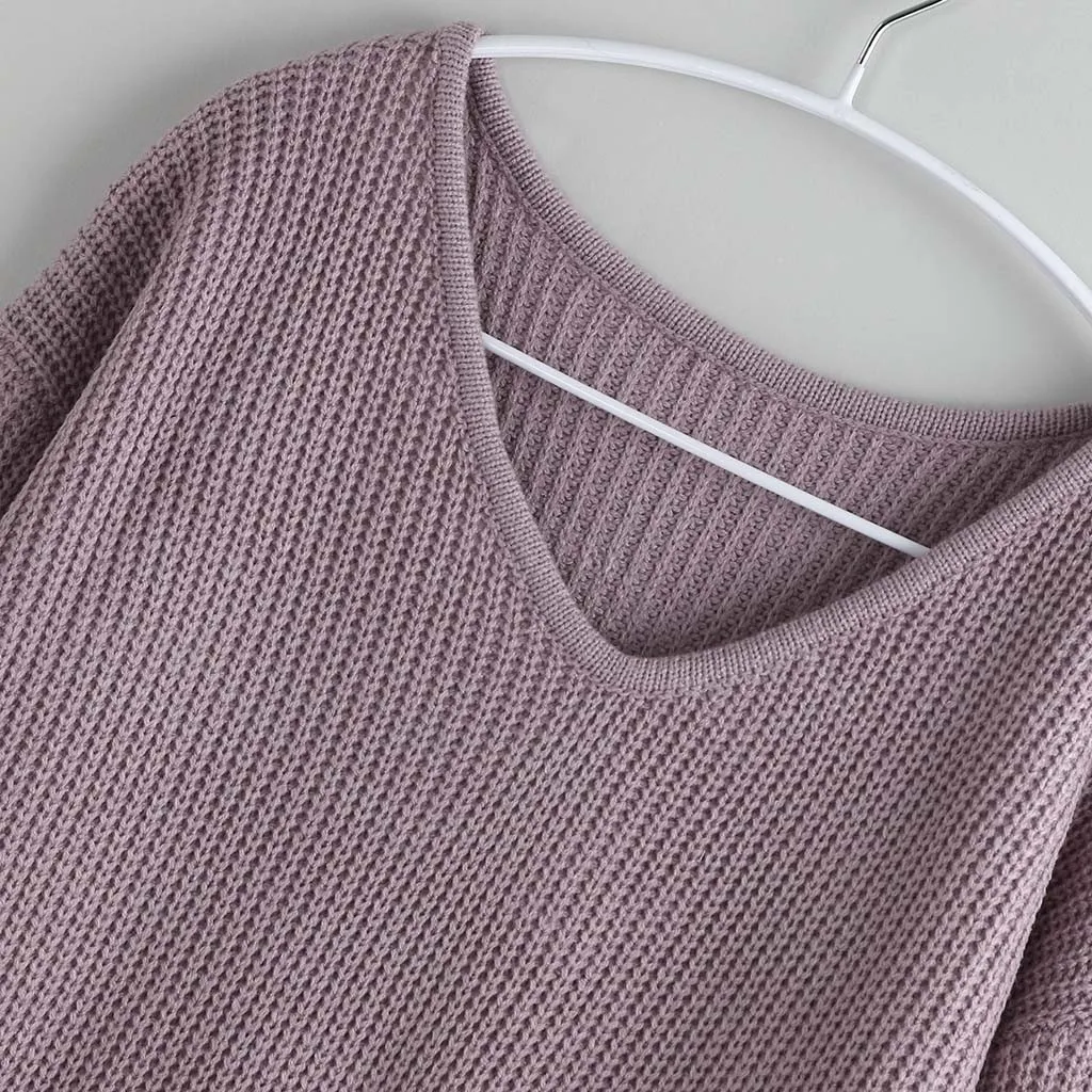 Autumn Winter Clothes Casual Solid V Neck Pullover Sweater Women Knit Long Sleeve Sweater Blouse Tops Jersey Mujer Pull Femme
Autumn Winter Clothes Casual Solid V Neck Pullover Sweater Women Knit Long Sleeve Sweater Blouse Tops Jersey Mujer Pull Femme