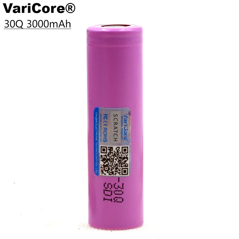 1 шт. литий ионный аккумулятор VariCore 100% оригинальный новый ICR18650 30Q 3000 мАч|rechargeable