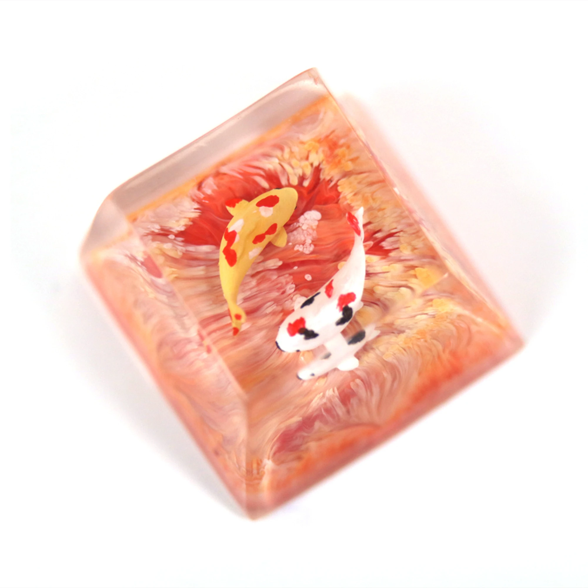 New arrival 1 piece handmade resin keycap for MX switch mechanical keyboard resin Koi lucky charm key cap SA OEM Cherry profile
New arrival 1 piece handmade resin keycap for MX switch mechanical keyboard resin Koi lucky charm key cap SA OEM Cherry profile