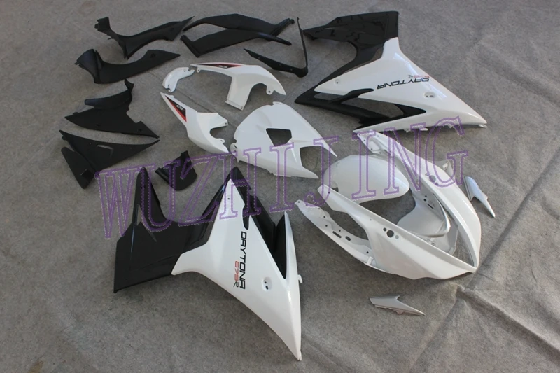 Кузов для Triumph 675 2014 Обтекатели белый черный обтекатель мотоцикла Daytona 2013