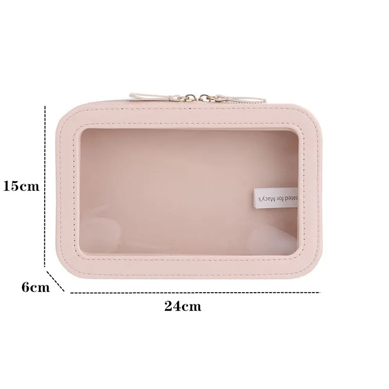 PURDORED 1 Pc Women Large Clear Makeup Bag Waterproof PU Zipper Cosmetic Bag Travel Makeup Storage Bag Female Washing Bag
PURDORED 1 Pc Women Large Clear Makeup Bag Waterproof PU Zipper Cosmetic Bag Travel Makeup Storage Bag Female Washing Bag