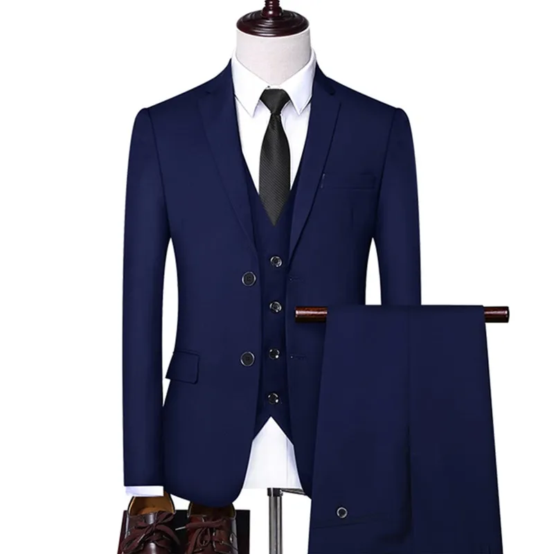 Formal Business Wedding 3 Pieces Suit Set / Male 2021 Blazers Jacket Pants Vest Trousers Dress Waistcoat
Formal Business Wedding 3 Pieces Suit Set / Male 2021 Blazers Jacket Pants Vest Trousers Dress Waistcoat