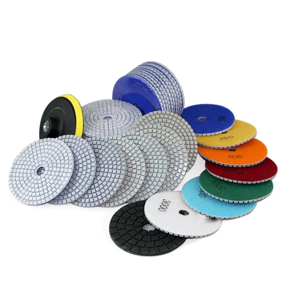 10pcs Diamond Polishing Pads Kit 4 inch 100mm Wet/Dry for Granite Stone Concrete Marble Polishing Use Grinding Discs Set
10pcs Diamond Polishing Pads Kit 4 inch 100mm Wet/Dry for Granite Stone Concrete Marble Polishing Use Grinding Discs Set
