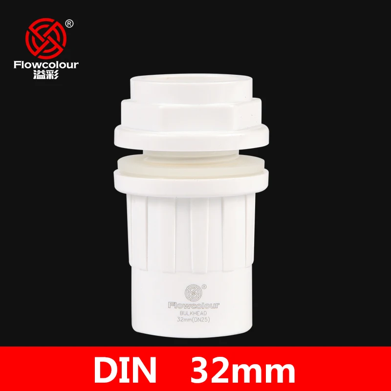 Flowcolour 32mm UPVC Bulkhead Connectors Greenhouse Irrigation Tube Fittings Aquarium Tank Pipe Adapter 
Flowcolour 32mm UPVC Bulkhead Connectors Greenhouse Irrigation Tube Fittings Aquarium Tank Pipe Adapter