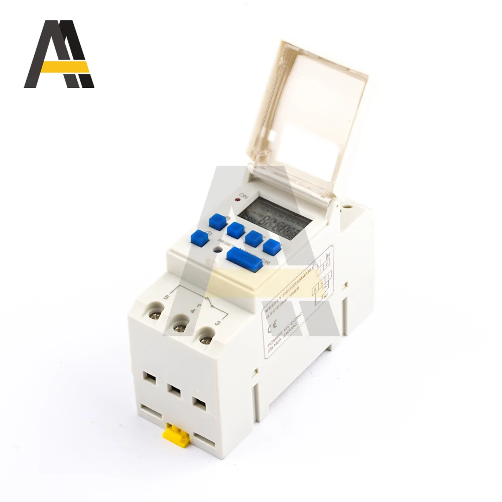 LCD Timer Switch Din Rail Mount Digital Weekly Programmable Electronic Microcomputer 220V 110V 12V 24V Switch Control Timer
LCD Timer Switch Din Rail Mount Digital Weekly Programmable Electronic Microcomputer 220V 110V 12V 24V Switch Control Timer