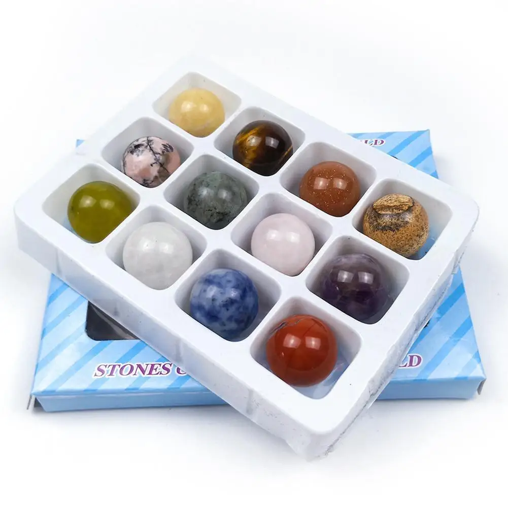 12/20pcs 20mm Assorted Natural Crystal Healing Gemstone Accessories Color Spheres Home Decoration Mixed Style Random Balls L9Z7
12/20pcs 20mm Assorted Natural Crystal Healing Gemstone Accessories Color Spheres Home Decoration Mixed Style Random Balls L9Z7
