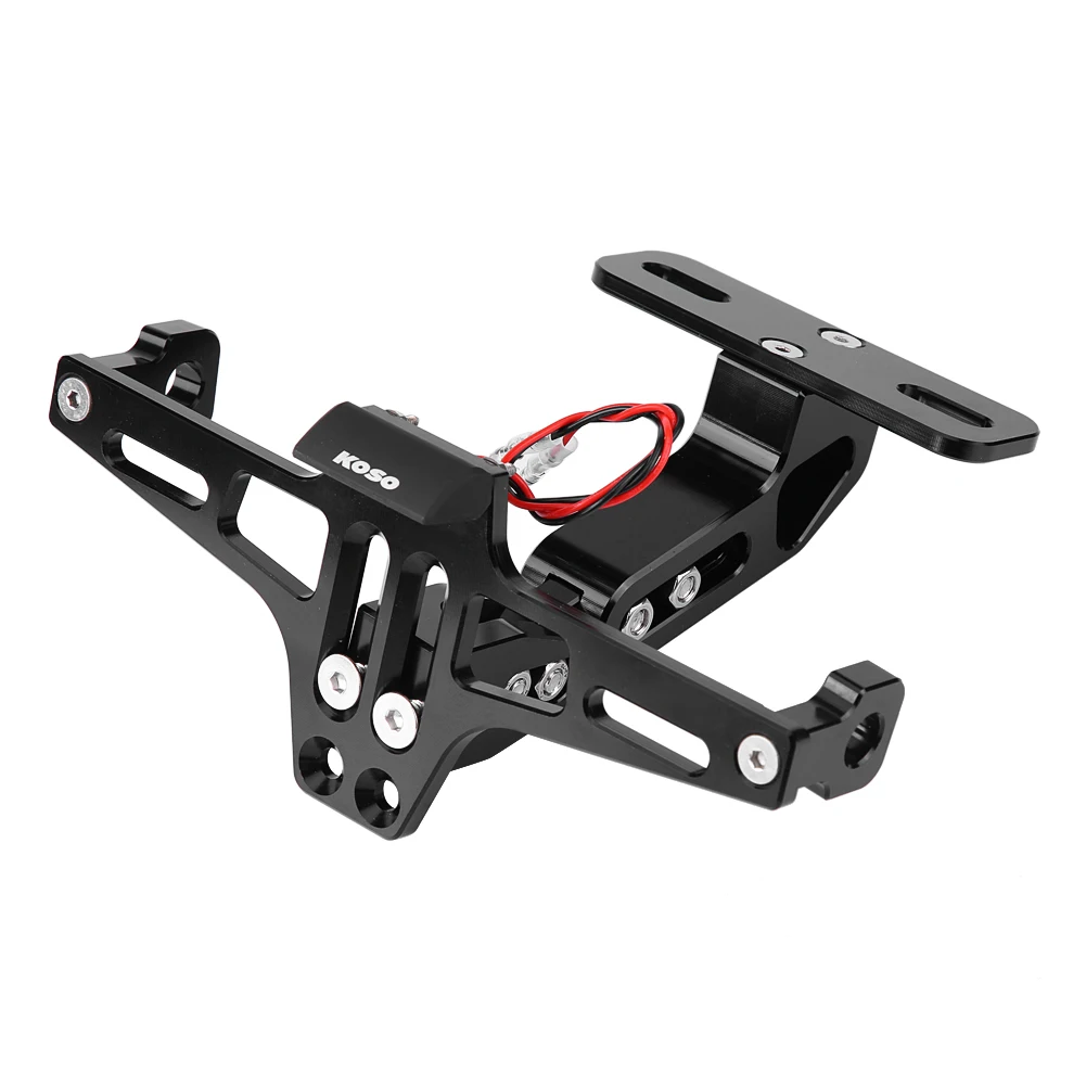 Motorcycle Universal Adjustable License Registration Plate Frame Holder with LED Light (Black)
Motorcycle Universal Adjustable License Registration Plate Frame Holder with LED Light (Black)