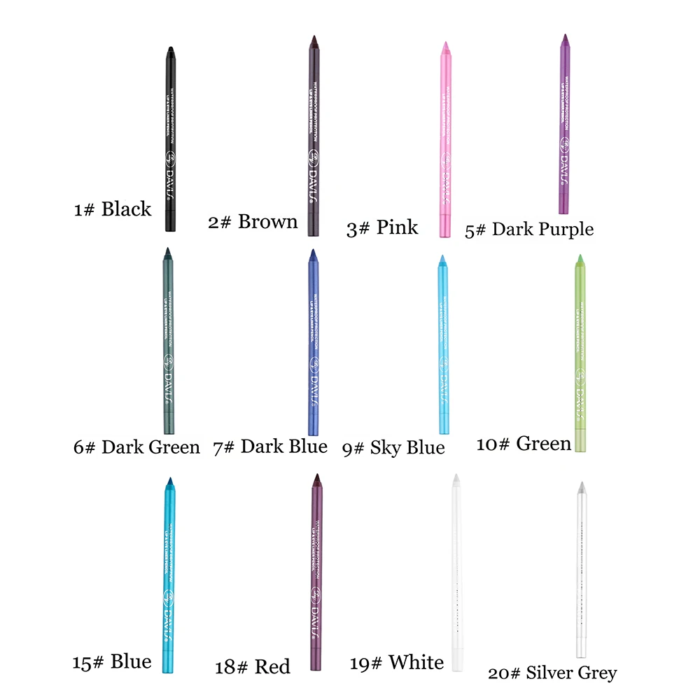 2PC Colourful Pigment Longlasting Eye Liner Pencil Fashion Waterproof Fast Dry Eyeliner Eye Cosmetics Black/Blue/Red/Brown 
2PC Colourful Pigment Longlasting Eye Liner Pencil Fashion Waterproof Fast Dry Eyeliner Eye Cosmetics Black/Blue/Red/Brown