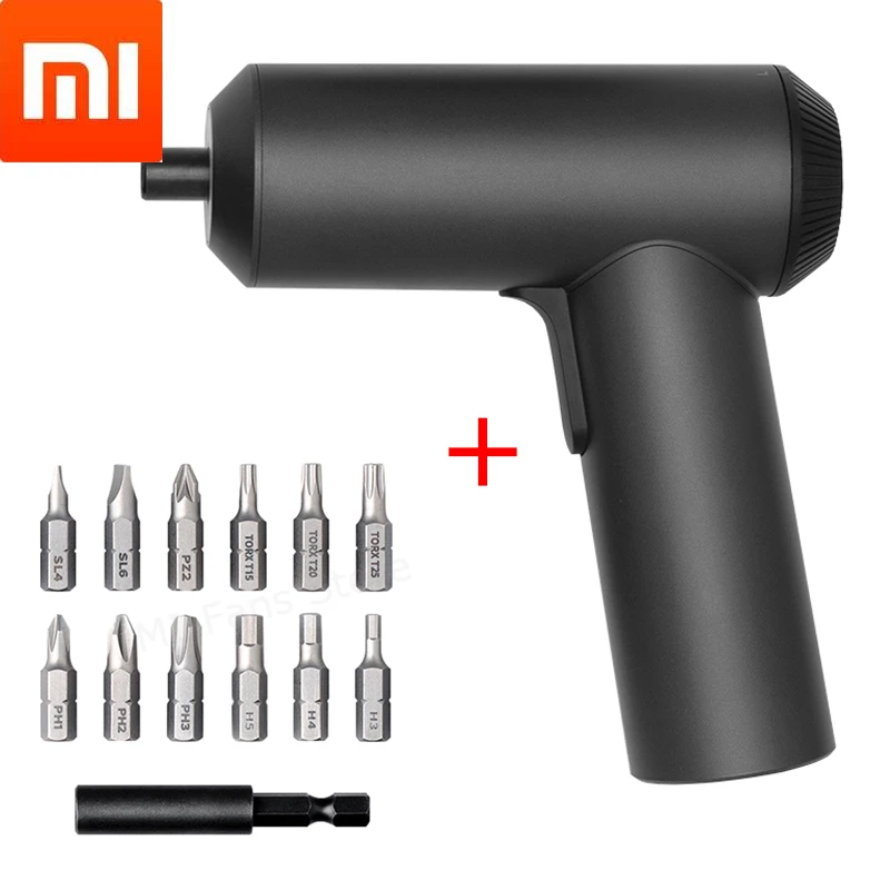 

Xiaomi Mijia Cordless Rechargeable Screwdriver 3.6V 2000mAh Li-ion 5N.m Electric Screwdriver With 12Pcs S2 Screw Bits For mihome