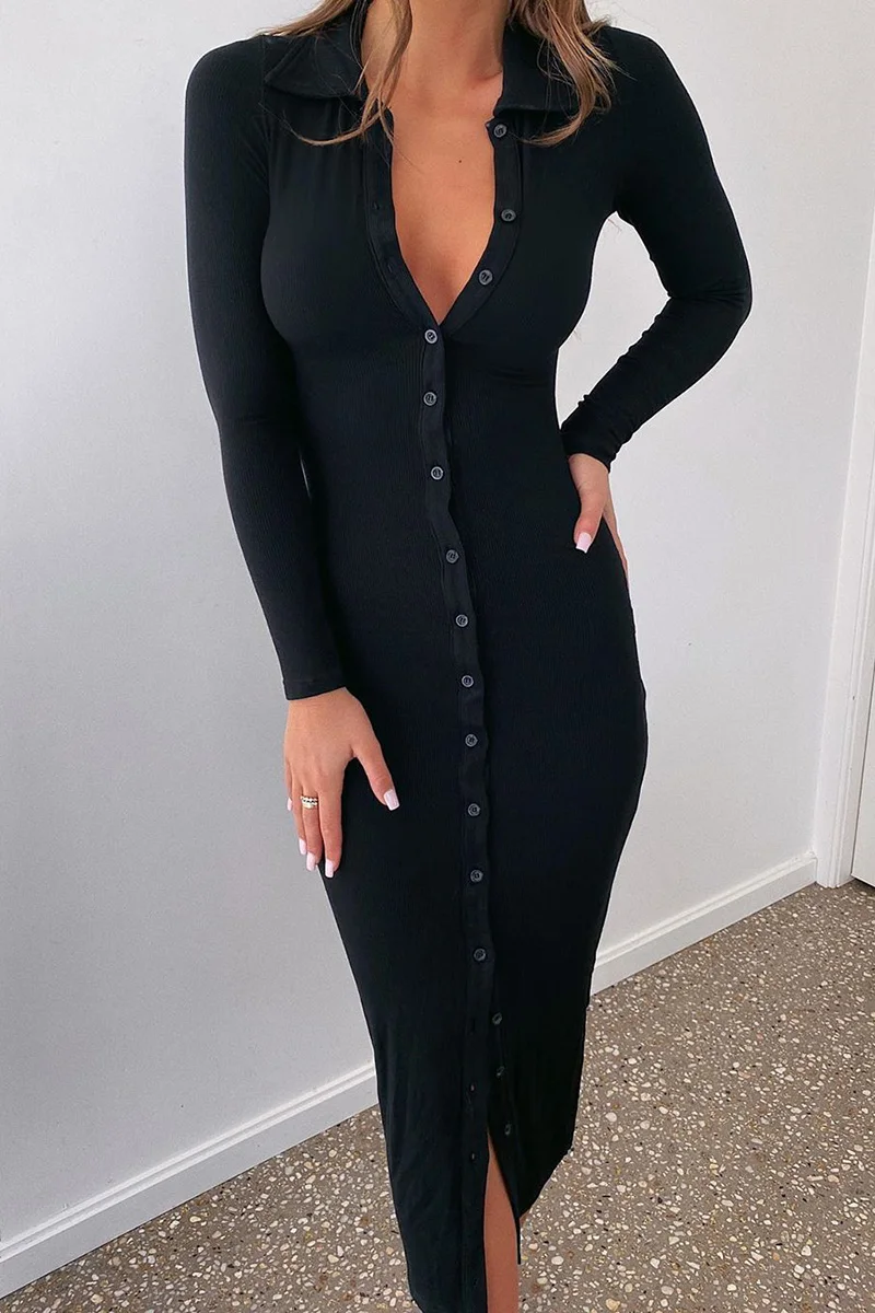 Instahot fashion cardigan dress women's fall 2020 new slim fitting long sleeve long skirt
Instahot fashion cardigan dress women's fall 2020 new slim fitting long sleeve long skirt