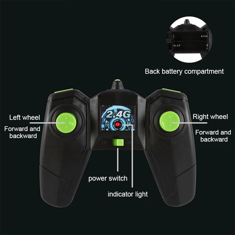 Newly 2.4Ghz Rechargeable Remote Control Stunt Car Double-side Rotating Mini Electric Deformation Car with Light 360 Rotating 
Newly 2.4Ghz Rechargeable Remote Control Stunt Car Double-side Rotating Mini Electric Deformation Car with Light 360 Rotating