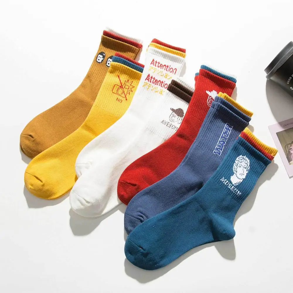 2020 новые модные женские носки, дышащие популярные носки унисекс, уличные стильные мягкие хлопковые удобные милые эластичные графические но... 
2020 новые модные женские носки, дышащие популярные носки унисекс, уличные стильные мягкие хлопковые удобные милые эластичные графические но...