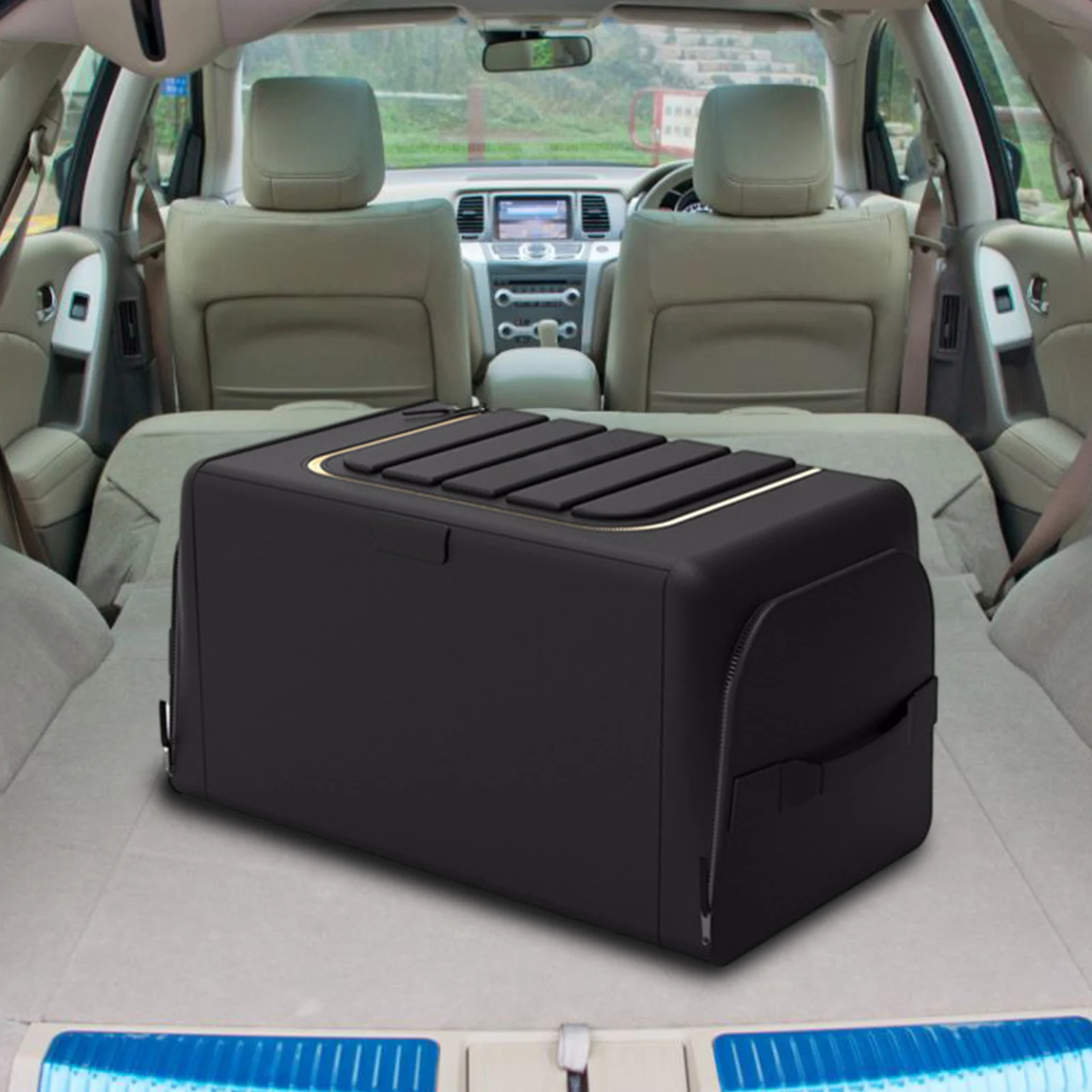 Universal Car Trunk Organizer With Lid Super Strong & Durable Foldable Nonslip Cargo Storage Box For Auto Trucks SUV Trunk Boxes
Universal Car Trunk Organizer With Lid Super Strong & Durable Foldable Nonslip Cargo Storage Box For Auto Trucks SUV Trunk Boxes