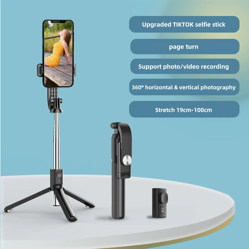 Selfie Stick Tripod with Wireless Remote Control Extendable Phone Mount Mini Smartphone Holder Flexible Bluetooth Bracket Stand
Selfie Stick Tripod with Wireless Remote Control Extendable Phone Mount Mini Smartphone Holder Flexible Bluetooth Bracket Stand