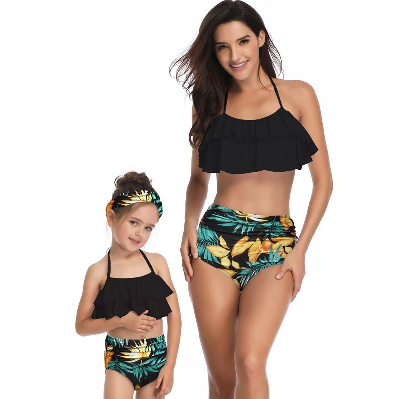 High Waist Bikini 2021 Women Falbala Swimsuit Female Separate Ruffle Swimming Suit Push Up Beachwear Palm Printed Swimwear
High Waist Bikini 2021 Women Falbala Swimsuit Female Separate Ruffle Swimming Suit Push Up Beachwear Palm Printed Swimwear