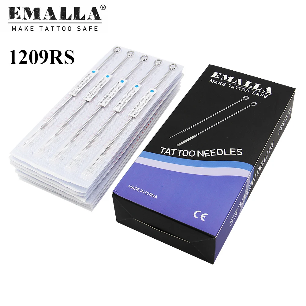 EMALLA 50 шт. 0,35 мм профессиональные иглы для татуировки 9RS одноразовые стерильные 9 круглых шейдеров иглы для татуировки принадлежности для тат... 
EMALLA 50 шт. 0,35 мм профессиональные иглы для татуировки 9RS одноразовые стерильные 9 круглых шейдеров иглы для татуировки принадлежности для тат...