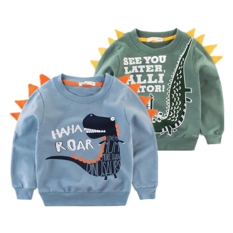 2021 Spring Children's Clothing Printed Cartoon Animal Clothes 2-8y Baby Boys Dinosaur Sweatshirt Long Sleeved Clothes Tops
2021 Spring Children's Clothing Printed Cartoon Animal Clothes 2-8y Baby Boys Dinosaur Sweatshirt Long Sleeved Clothes Tops