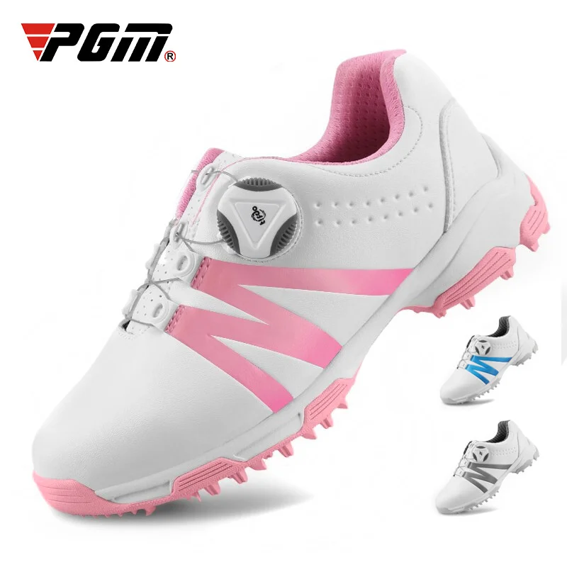 PGM Women Golf Shoes Waterproof Lightweight Knob Buckle Shoelace Sneakers Ladies Breathable Non-Slip Trainers Shoes XZ128
PGM Women Golf Shoes Waterproof Lightweight Knob Buckle Shoelace Sneakers Ladies Breathable Non-Slip Trainers Shoes XZ128