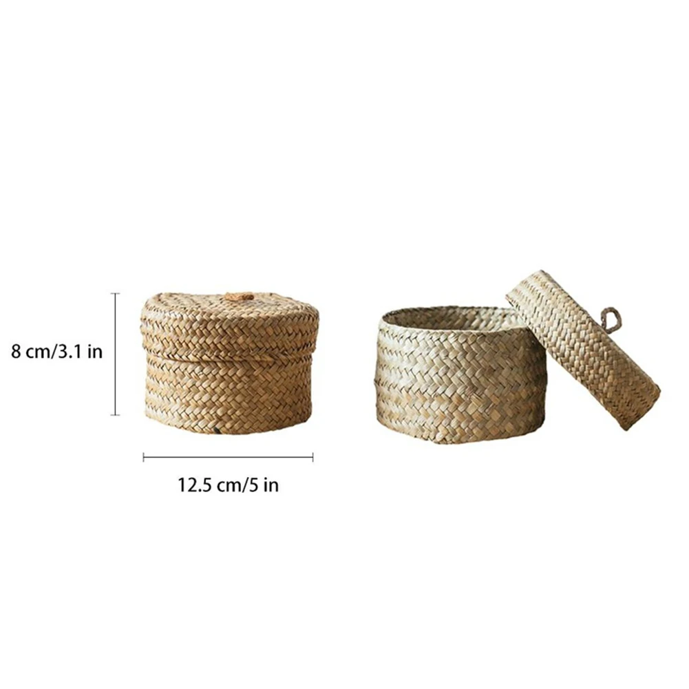 Classic Seagrass Rattan Storage Basket Handmade Wicker Snack Basket with Lid Garden Flower Pot Plant Basket Home Stroage Case
Classic Seagrass Rattan Storage Basket Handmade Wicker Snack Basket with Lid Garden Flower Pot Plant Basket Home Stroage Case