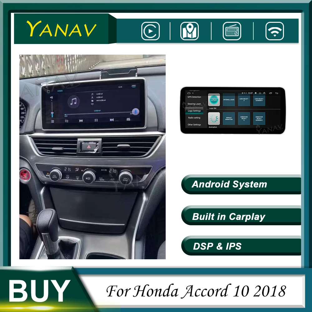 Автомобильный радиоприемник Android 2 Din, стерео приемник для Honda Accord 10 2018, головное устройство, GPS-навигация, Мультимедийный MP3-плеер со встроенн...
Автомобильный радиоприемник Android 2 Din, стерео приемник для Honda Accord 10 2018, головное устройство, GPS-навигация, Мультимедийный MP3-плеер со встроенн...