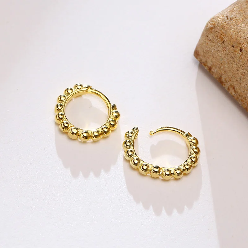 Ball Beaded Small Hoop Earrings for Women, Pierced Ear Simple Cartilage Sleeper Huggies, Circle Earrings Minimalist Jewelry
Ball Beaded Small Hoop Earrings for Women, Pierced Ear Simple Cartilage Sleeper Huggies, Circle Earrings Minimalist Jewelry