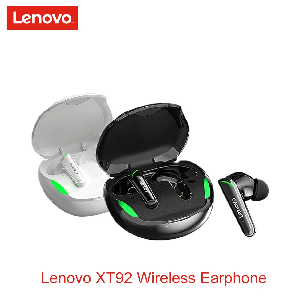 Original Lenovo XT92 Wireless Earphone TWS Gaming Earbuds Bluetooth 5.1 Game Low Latency Sports Headset with Mic 3D Stereo Bass
Original Lenovo XT92 Wireless Earphone TWS Gaming Earbuds Bluetooth 5.1 Game Low Latency Sports Headset with Mic 3D Stereo Bass