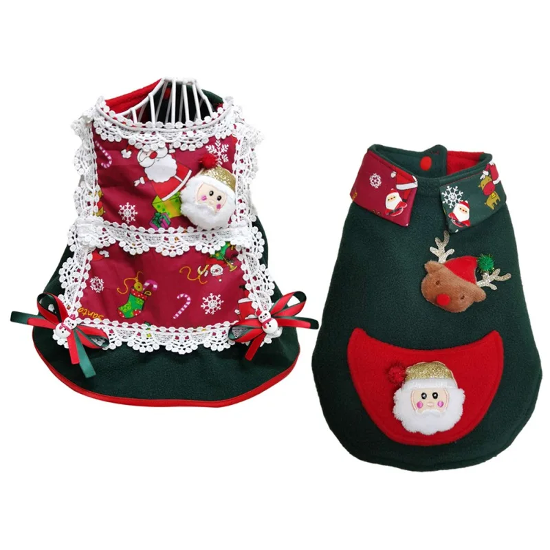 Christmas Pet Sweater Coat Warm Dog Vest Puppy Cat Dog Clothes Cute Bow Santa Claus Decoration Pets Clothing Outfit XS-5XL
Christmas Pet Sweater Coat Warm Dog Vest Puppy Cat Dog Clothes Cute Bow Santa Claus Decoration Pets Clothing Outfit XS-5XL