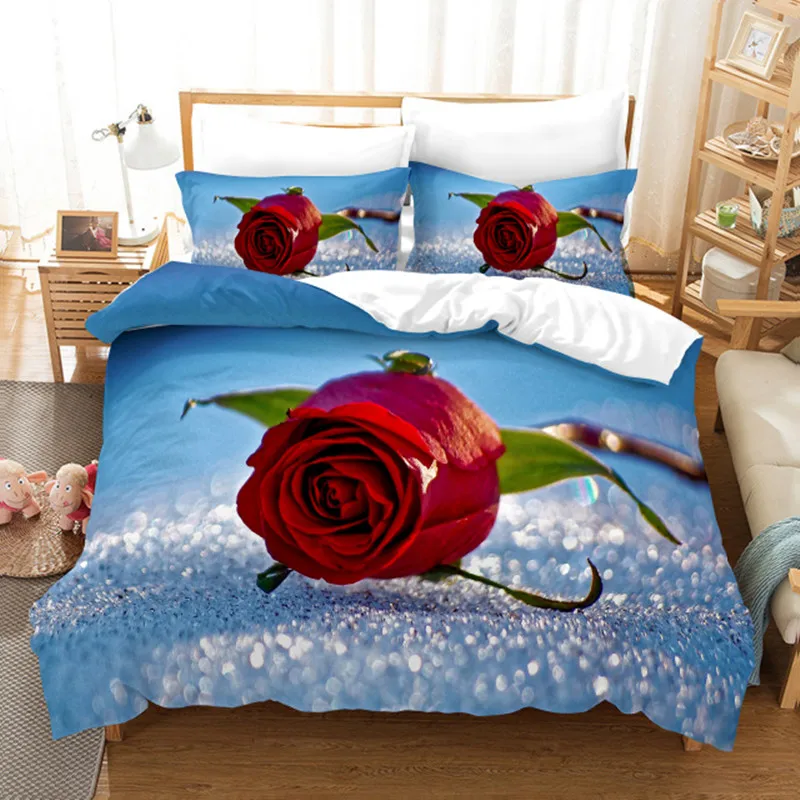 Fashion Flower Bedding Set Red Rose Quilt Covers Pillowcase Luxury Duvet Cover Sets Bedclothes Soft Home Textile
Fashion Flower Bedding Set Red Rose Quilt Covers Pillowcase Luxury Duvet Cover Sets Bedclothes Soft Home Textile