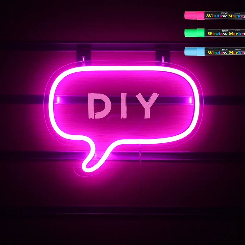 Wanxing Funny DIY Words LED Neon Sign Pink Dialog Box USB Battery Power Acrylic Neon Light For Bedroom Home Party Bar Gift
Wanxing Funny DIY Words LED Neon Sign Pink Dialog Box USB Battery Power Acrylic Neon Light For Bedroom Home Party Bar Gift