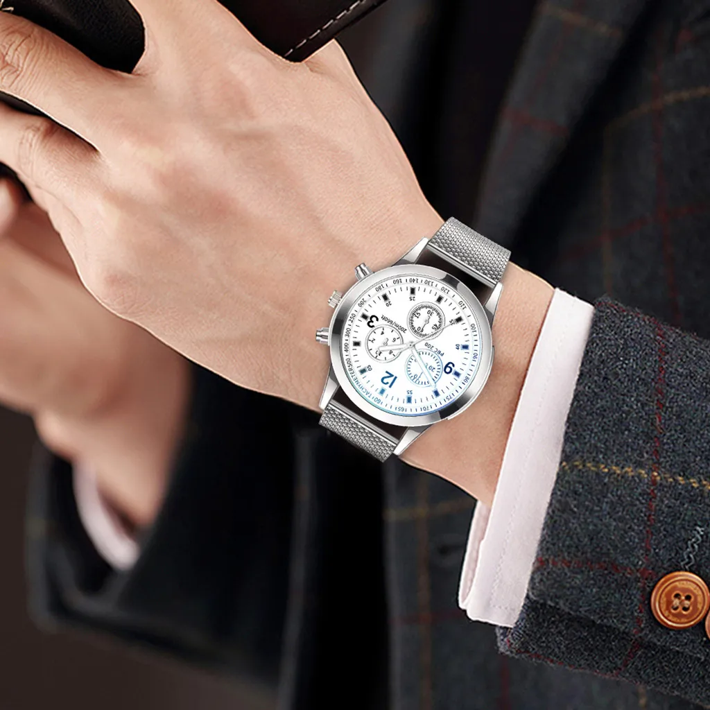 Quartz Wrist Watch Men Stainless Steel Dial Casual Bracele Watch Hook Buckle Round Alloy Casual Bracele Watches Luxury Relogio
Quartz Wrist Watch Men Stainless Steel Dial Casual Bracele Watch Hook Buckle Round Alloy Casual Bracele Watches Luxury Relogio