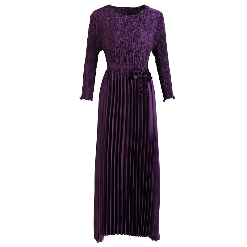 Plus Size Dress For Women 45-75kg 2021 Spring New Round Neck Lace-Up Wasit Stretch Slim Miyake Pleated Dresses Mid-Calf Length
Plus Size Dress For Women 45-75kg 2021 Spring New Round Neck Lace-Up Wasit Stretch Slim Miyake Pleated Dresses Mid-Calf Length