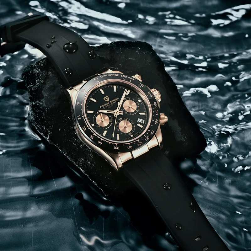 2021 новые дизайнерские мужские кварцевые часы PAGANI роскошные золотые наручные с