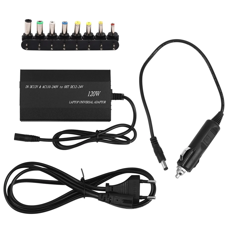 Multifunction Laptop Adapter Power Charger Universal 120W Laptop Car DC Charger Notebook AC Adapter Power-EU Plug
Multifunction Laptop Adapter Power Charger Universal 120W Laptop Car DC Charger Notebook AC Adapter Power-EU Plug