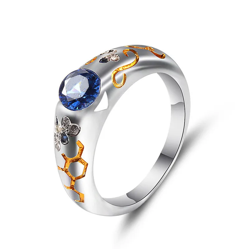 Cross-border ins cold wind fashion accessories personality creative blue diamond butterfly bee zircon ring female trend jewelry
Cross-border ins cold wind fashion accessories personality creative blue diamond butterfly bee zircon ring female trend jewelry