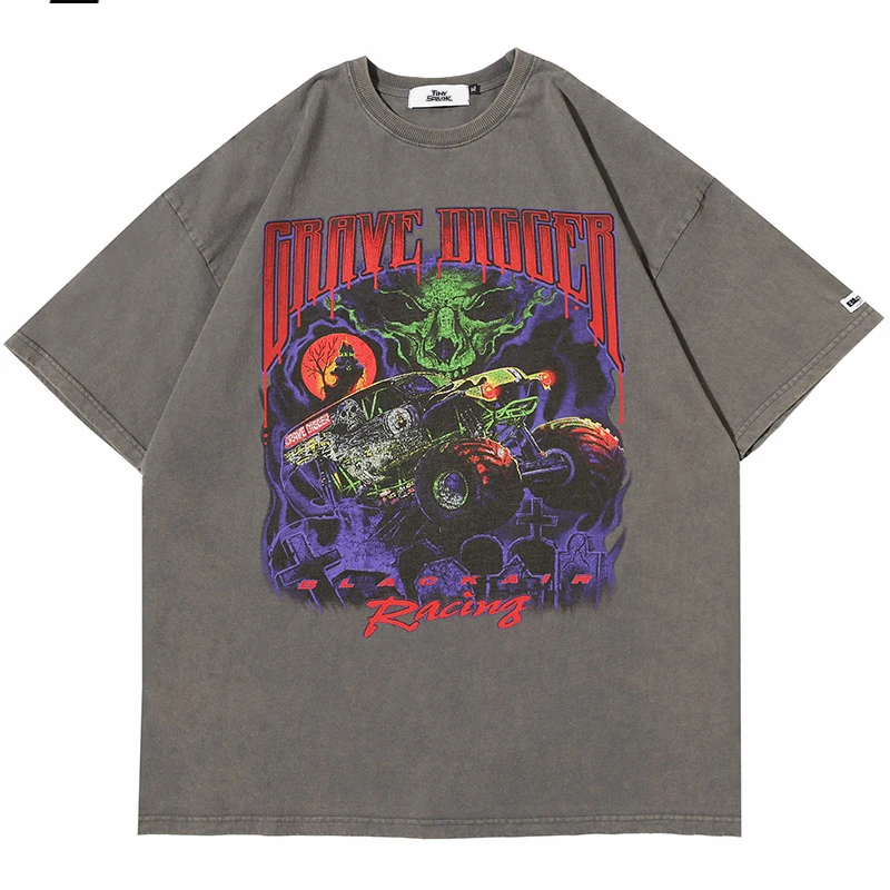 2021 T Shirt Streetwear Men Oversize Hip Hop T-Shirt Devil Racing Harajuku 3D Tshirt Summer Short Sleeve Cotton Loose Tops Tees
2021 T Shirt Streetwear Men Oversize Hip Hop T-Shirt Devil Racing Harajuku 3D Tshirt Summer Short Sleeve Cotton Loose Tops Tees