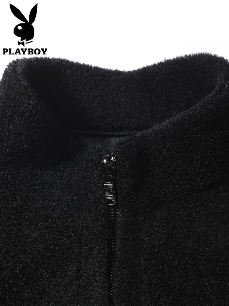 Playboy shearling men's short fur one Haining fur winter zipper granular velvet coat men's wear 
Playboy shearling men's short fur one Haining fur winter zipper granular velvet coat men's wear