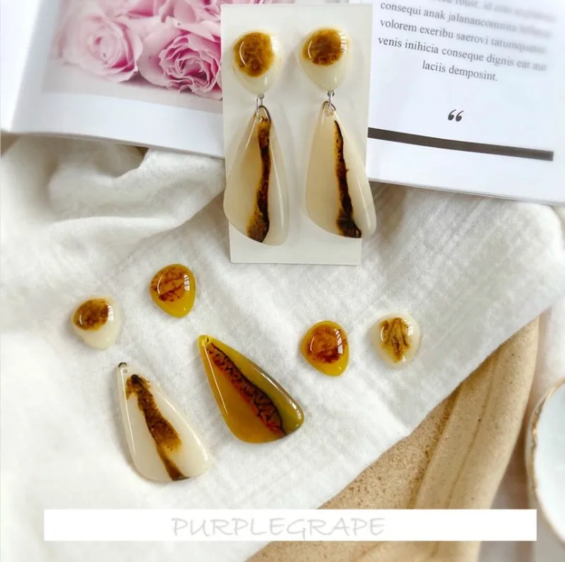 6pcs Japanese Retro Resin Accessories Wing-Shaped Pendant Handmade Original DIY Earrings Earrings Pendant Accessories Material
6pcs Japanese Retro Resin Accessories Wing-Shaped Pendant Handmade Original DIY Earrings Earrings Pendant Accessories Material