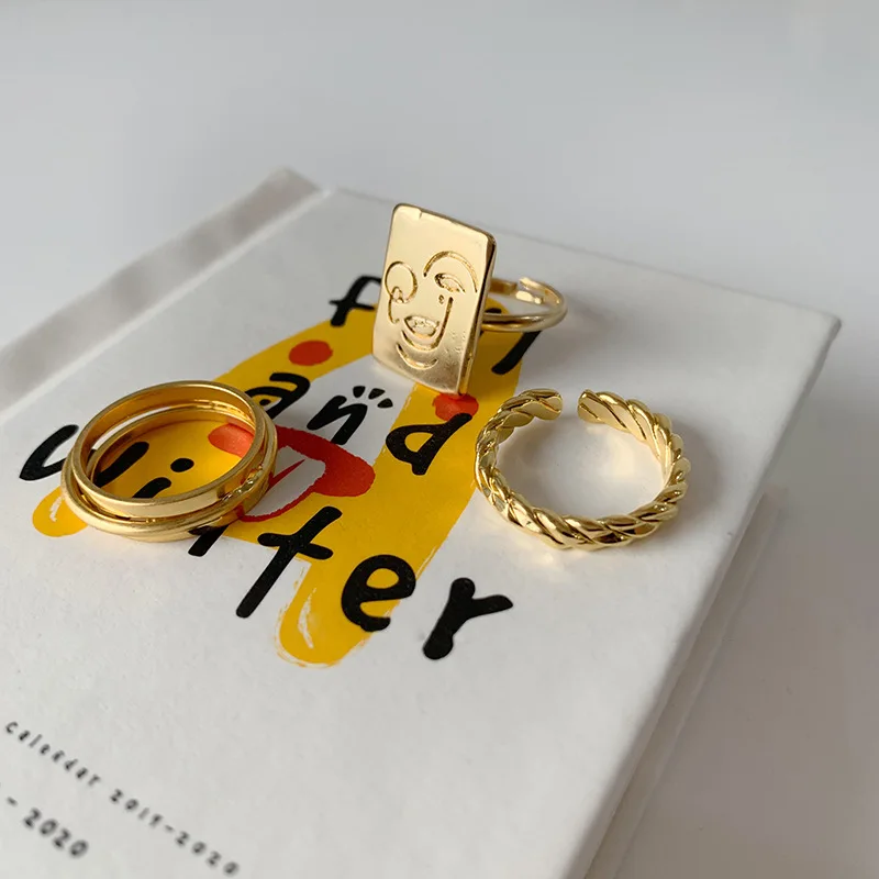Punk Happy Face Metal Open Rings for Women Vintage Golden Geometric Crystal Flower Index Finger Ring Trendy Jewelry Gift Evil
Punk Happy Face Metal Open Rings for Women Vintage Golden Geometric Crystal Flower Index Finger Ring Trendy Jewelry Gift Evil